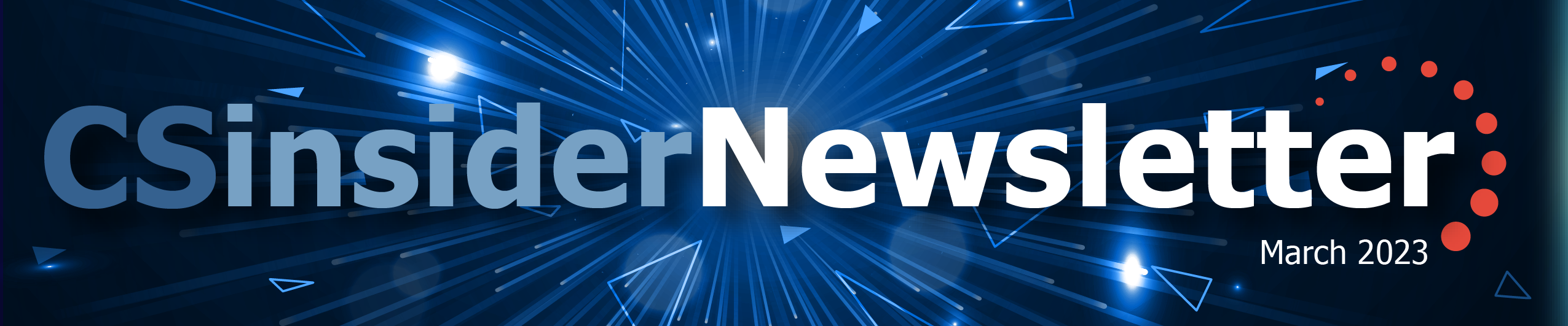 CSinsider Newsletter Top Banner March 2023